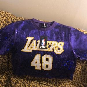 sequin lakers jersey